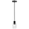 Nuvo Clarksville - 5 Inch Mini Pendant - Matte Black with Clear Glass 60/8064 - alternate 6
